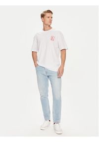 Jack & Jones - Jack&Jones T-Shirt Bradley 12264405 Biały Wide Fit. Kolor: biały. Materiał: bawełna #5