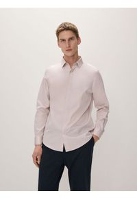 Reserved - Satynowa koszula - jasnofioletowy. Kolor: fioletowy. Materiał: satyna