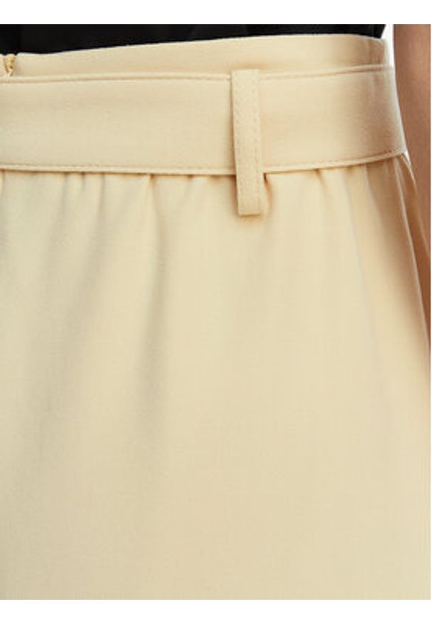 Hugo - HUGO Spódnica midi Randa 50559313 Beżowy jasny Regular Fit. Kolor: beżowy. Materiał: syntetyk