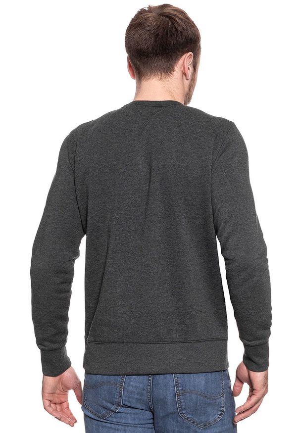 Mustang - MUSTANG BLUZA Rubberprint Sweat ANTHRA MELANGE 1006373 4151. Wzór: melanż, nadruk
