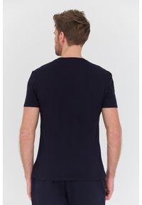 Guess - GUESS Granatowy męski t-shirt Core Tee, Rozmiar XL. Kolor: niebieski #4