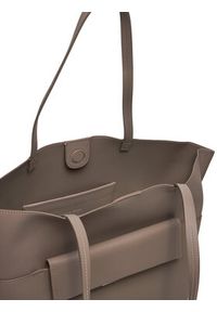 Calvin Klein Torebka Linear K60K612556 Beżowy. Kolor: beżowy. Materiał: skórzane #5