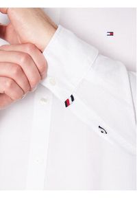 TOMMY HILFIGER - Tommy Hilfiger Koszula Natural MW0MW30687 Biały Slim Fit. Kolor: biały. Materiał: bawełna