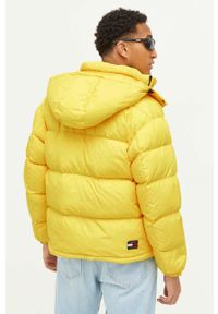 Tommy Jeans kurtka puchowa męska kolor żółty zimowa. Kolor: żółty. Materiał: puch. Sezon: zima #8