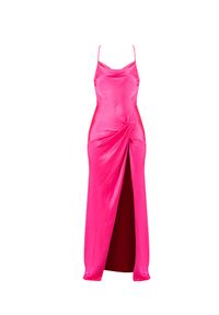 Pinko Sukienka "Fiji" | 100230 V0A3 | Kobieta | Różowy. Okazja: na imprezę. Kolor: różowy. Materiał: poliester. Wzór: aplikacja. Sezon: lato. Styl: elegancki. Długość: maxi #4