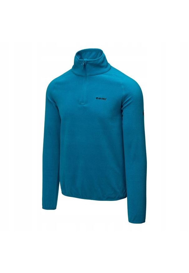 Hi-tec - Bluza polarowa dla mężczyzn HI-TEC Dilaso. Kolor: niebieski. Materiał: polar. Sport: turystyka piesza