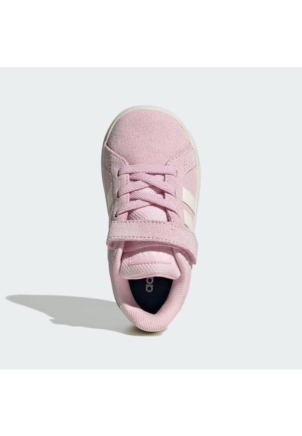 Adidas - Buty Grand Court 2.0 Kids. Kolor: żółty, biały, wielokolorowy, różowy