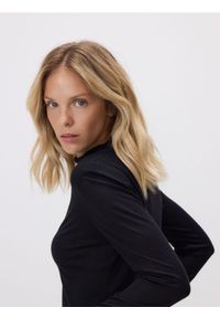 Reserved - Golf z dodatkiem kaszmiru - czarny. Typ kołnierza: golf. Kolor: czarny. Materiał: kaszmir