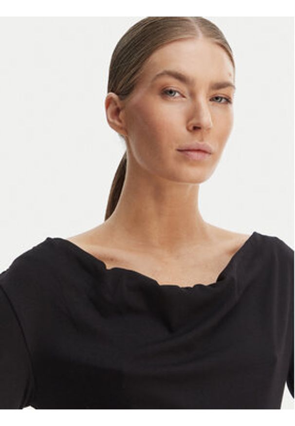 Vero Moda Bluzka Ice 10340793 Czarny Regular Fit. Kolor: czarny. Materiał: syntetyk