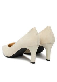 HÖGL Szpilki 0-186702-17000 Écru. Materiał: skóra, welur. Obcas: na szpilce #3