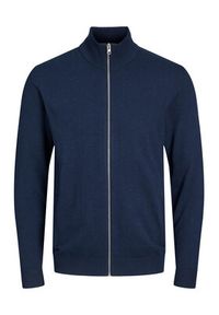 Jack & Jones - Jack&Jones Sweter 12223949 Granatowy Regular Fit. Kolor: niebieski. Materiał: bawełna