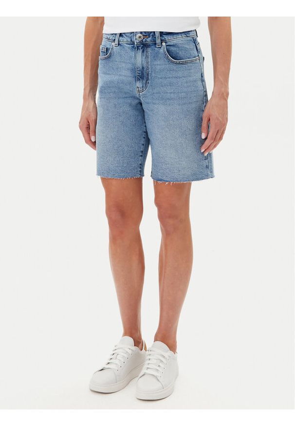 Vero Moda Szorty jeansowe Cleo 10329547 Niebieski Regular Fit. Kolor: niebieski. Materiał: bawełna