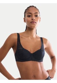 Triumph Biustonosz balkonetka Amourette Graphic 10228981 Czarny. Kolor: czarny. Materiał: syntetyk #1