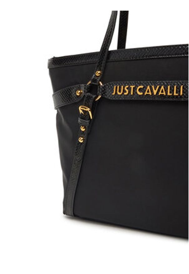 Just Cavalli Torebka 78RA4BI2 ZSB88 Czarny. Kolor: czarny. Materiał: skórzane