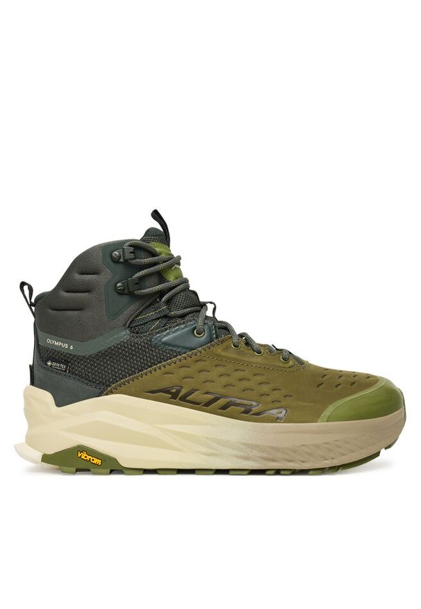 Trekkingi Altra. Kolor: zielony. Technologia: Gore-Tex. Sport: turystyka piesza