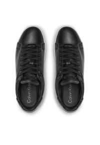 Calvin Klein Sneakersy Logo Cupsole Lace Up HW0HW01353 Czarny. Kolor: czarny. Materiał: skóra