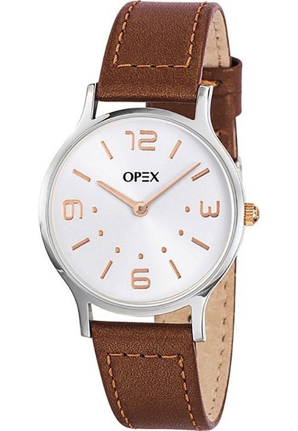 Zegarek Opex Zegarek damski Opex X4171LA1 brązowy. Kolor: brązowy