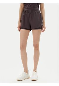 EA7 Emporio Armani Szorty sportowe 7W000240 AF13662 U6278 Brązowy Regular Fit. Kolor: brązowy. Materiał: syntetyk #6