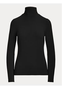 Lauren Ralph Lauren Golf 200810393001 Czarny Slim Fit. Typ kołnierza: golf. Kolor: czarny. Materiał: wiskoza #2