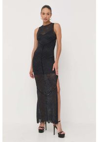 Guess sukienka kolor czarny maxi prosta. Okazja: na co dzień. Kolor: czarny. Długość rękawa: na ramiączkach. Typ sukienki: proste. Styl: casual. Długość: maxi #3