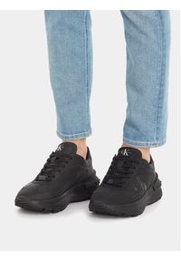 Calvin Klein Jeans Sneakersy Chunky Runner Low Lace In YM0YM00774 Czarny. Kolor: czarny. Materiał: skóra
