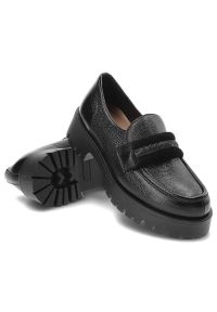 Czarne Półbuty Lemar Eleganckie Skórzane Buty. Kolor: czarny. Materiał: skóra. Szerokość cholewki: normalna. Styl: elegancki #6