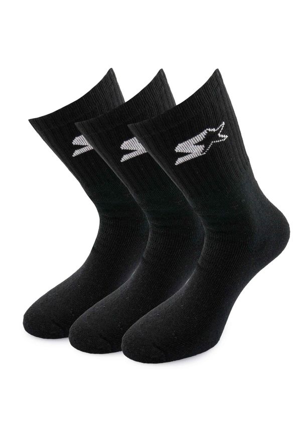 Starter - Czarne skarpetki męskie - 3-pak, rozmiar 43-46. Kolor: czarny. Materiał: bawełna