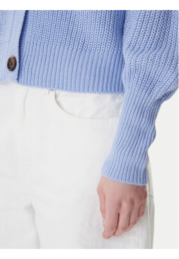 Vero Moda Kardigan Lea 10249632 Błękitny Regular Fit. Kolor: niebieski. Materiał: syntetyk