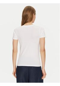 Guess Jeans T-Shirt W4YI23 J1314 Biały Slim Fit. Kolor: biały. Materiał: bawełna #4
