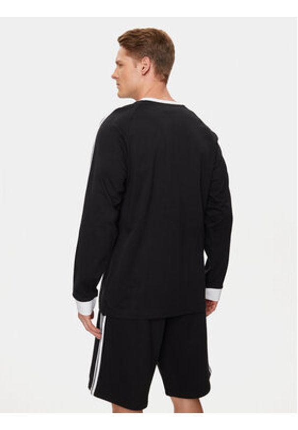 Adidas - adidas Longsleeve Adicolor Classics 3-Stripes Long-Sleeve Top IA4877 Czarny Slim Fit. Kolor: czarny. Materiał: bawełna. Długość rękawa: długi rękaw