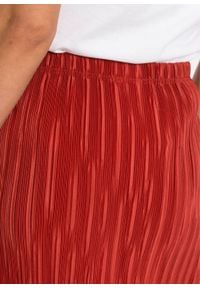 Spódnica plisowana bonprix czerwony karminowy. Kolor: czerwony #3