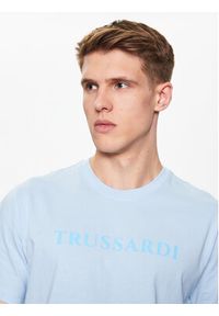 Trussardi Jeans - Trussardi T-Shirt 52T00724 Błękitny Regular Fit. Kolor: niebieski. Materiał: bawełna #3