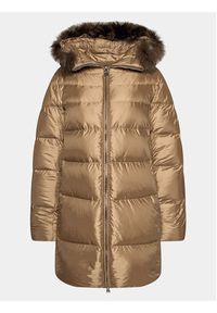 Hetrego - Hetregó Kurtka puchowa Hanna 8K602F 23WD02 Brązowy Regular Fit. Kolor: brązowy. Materiał: syntetyk #10