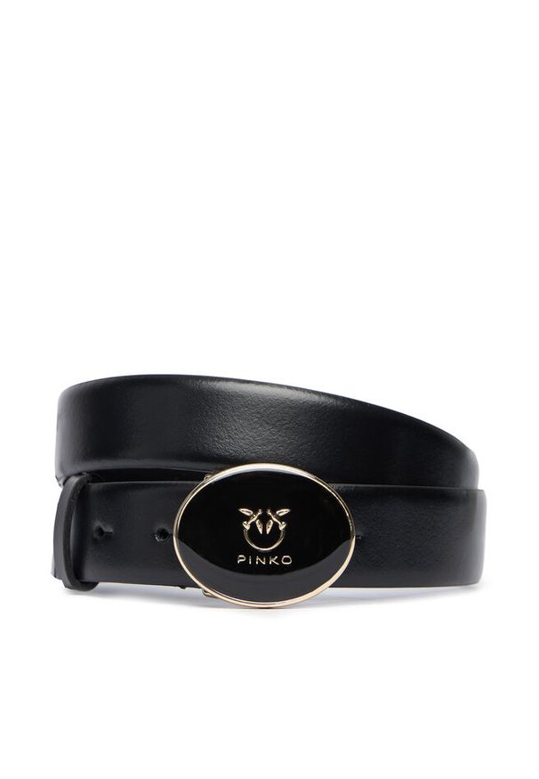 Pinko - Pasek Damski PINKO. Kolor: czarny