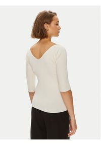 Weekend Max Mara Sweter Oceano 2425366031 Écru Slim Fit. Materiał: syntetyk #3