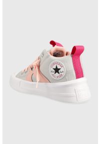 Converse trampki dziecięce kolor różowy. Nosek buta: okrągły. Zapięcie: sznurówki. Kolor: różowy. Materiał: guma #4