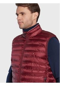 TOMMY HILFIGER - Tommy Hilfiger Kamizelka MW0MW18762 Czerwony Regular Fit. Kolor: czerwony. Materiał: syntetyk #3