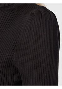 DKNY Golf P2MSB05N Czarny Slim Fit. Typ kołnierza: golf. Kolor: czarny. Materiał: wiskoza #2
