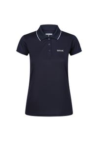 Regatta - Damska Koszulka Polo Remex II. Typ kołnierza: polo. Kolor: szary, fioletowy, niebieski, wielokolorowy. Styl: sportowy #1