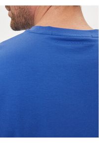 Karl Lagerfeld - KARL LAGERFELD T-Shirt 755027 542221 Niebieski Regular Fit. Typ kołnierza: dekolt w karo. Kolor: niebieski. Materiał: bawełna #4