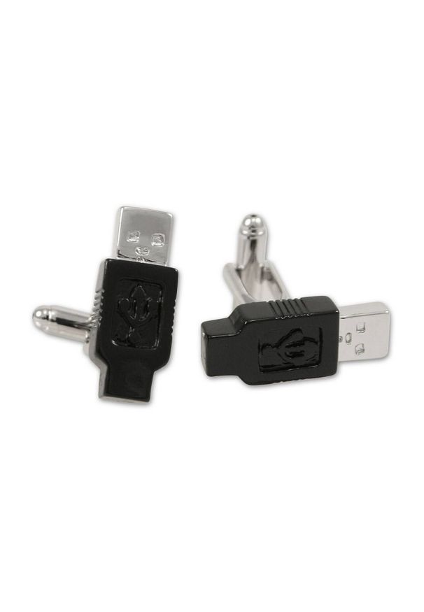 Alties - Tematyczne Męskie Spinki do Mankietów -ALTIES- USB, Wtyczka, Port