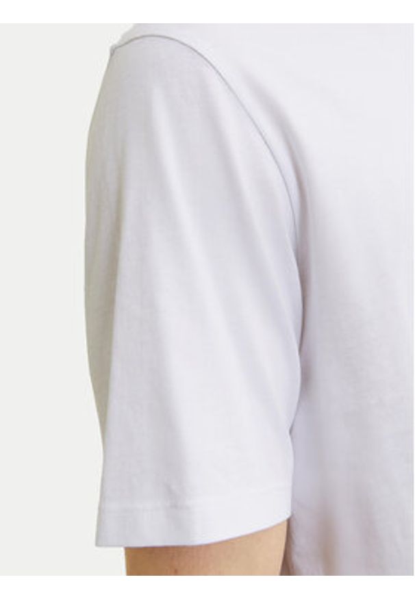 Jack & Jones - Jack&Jones T-Shirt Logo 12254862 Biały Standard Fit. Kolor: biały. Materiał: bawełna