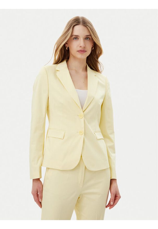 JOOP! Marynarka 58 252J58Jackie-X 30045845 Żółty Slim Fit. Kolor: żółty. Materiał: bawełna