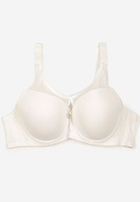Renee - Jasnobeżowy Biustonosz w Typie Full Cup z Odpinanymi Ramiączkami Firfedi. Kolor: beżowy. Materiał: koronka. Rodzaj stanika: odpinane ramiączka #3