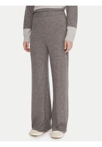 United Colors of Benetton - United Colors Of Benetton Spodnie dzianinowe 102HDF00Z Szary Wide Leg. Kolor: szary. Materiał: wiskoza, syntetyk #1