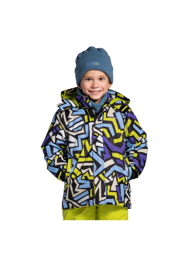 Kurtka narciarska Lemon Explore ZL4 chłopięca. Typ kołnierza: kaptur, kołnierzyk stójkowy. Kolor: wielokolorowy. Materiał: poliester. Sezon: zima. Sport: narciarstwo