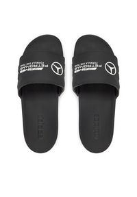 Adidas - adidas Klapki Mercedes - AMG Petronas Formula One Team adilette JR1070 Czarny. Kolor: czarny. Materiał: syntetyk #3