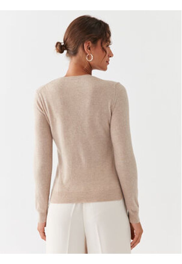 United Colors of Benetton - United Colors Of Benetton Sweter 1002D1K01 Beżowy Regular Fit. Kolor: beżowy. Materiał: wełna