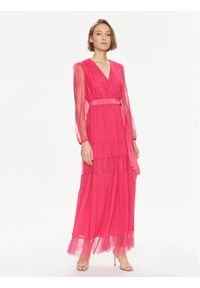 TwinSet - TWINSET Sukienka wieczorowa Abito 241TE2121 Różowy Regular Fit. Kolor: różowy. Materiał: syntetyk. Styl: wizytowy #1
