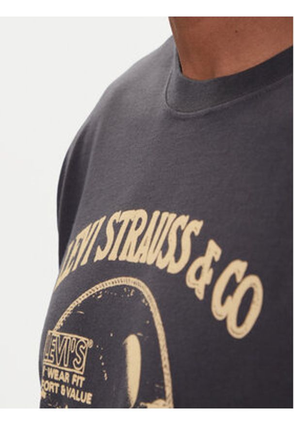 Levi's® T-Shirt 87373-0257 Czarny Relaxed Fit. Kolor: czarny. Materiał: bawełna